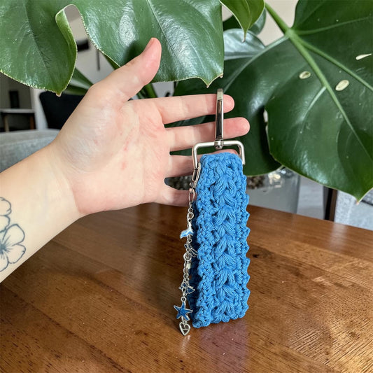 Puff Stitch Crochet Wristlet